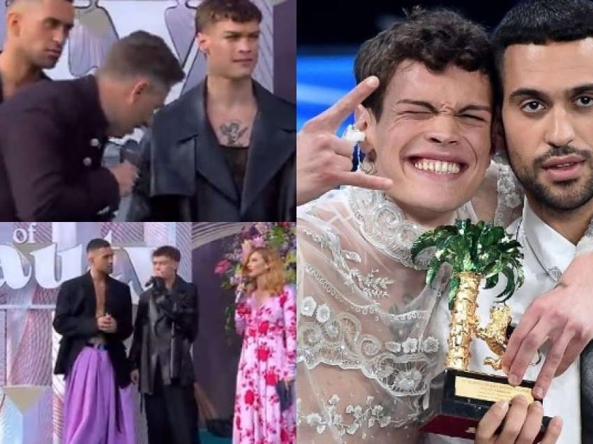 Incidenti i papritur në “Eurovision”/ Një burrë iu ndërpret intervistën përfaqësuesve të Italisë, ja çfarë ndodhi