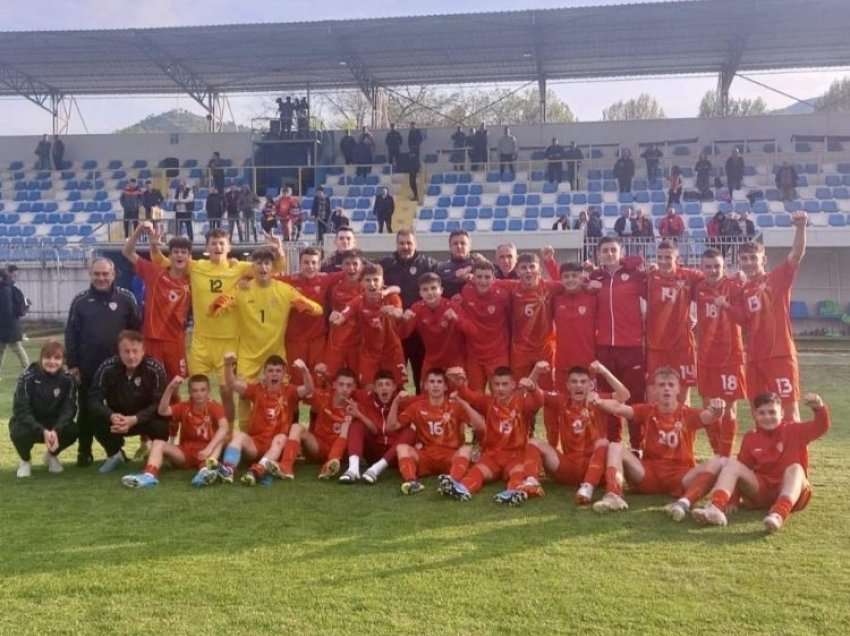 Maqedonia U15 me disa shqiptarë shënoi fitore minimale ndaj Uellsit