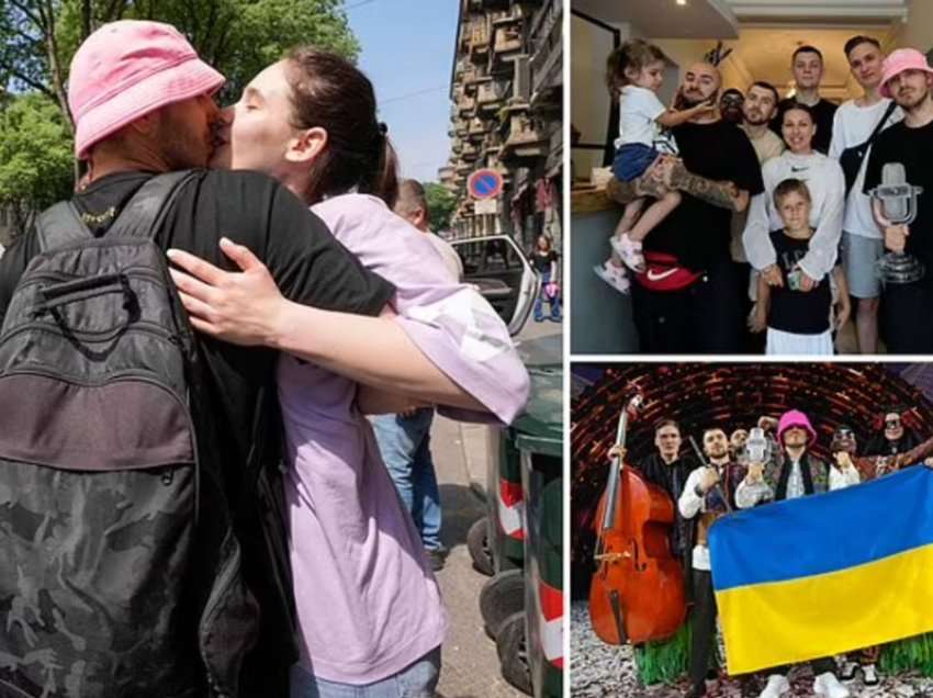 Pasi fituan Eurovizionin, këngëtari i grupit shkon në shtëpi për t’iu bashkuar ushtrisë ukrainase. I jep puthjen e lamtumirës partneres së tij
