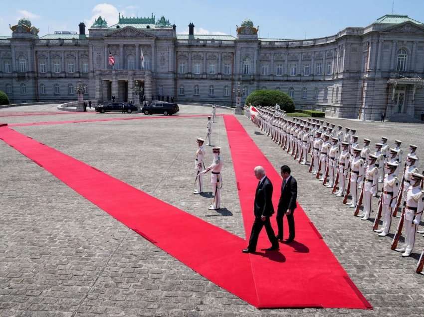 Presidenti amerikan, Joe Biden në pritjen ceremoniale gjatë vizitës në Japoni