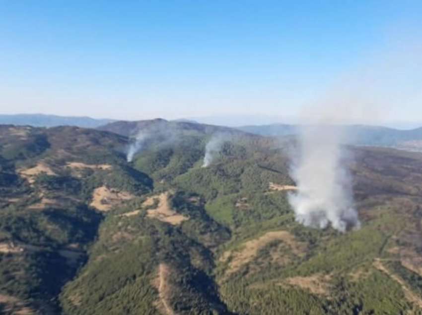 MPB Maqedoni me helikopter intervenon në zjarrin mes Pllasnicës dhe Makedonski Brod