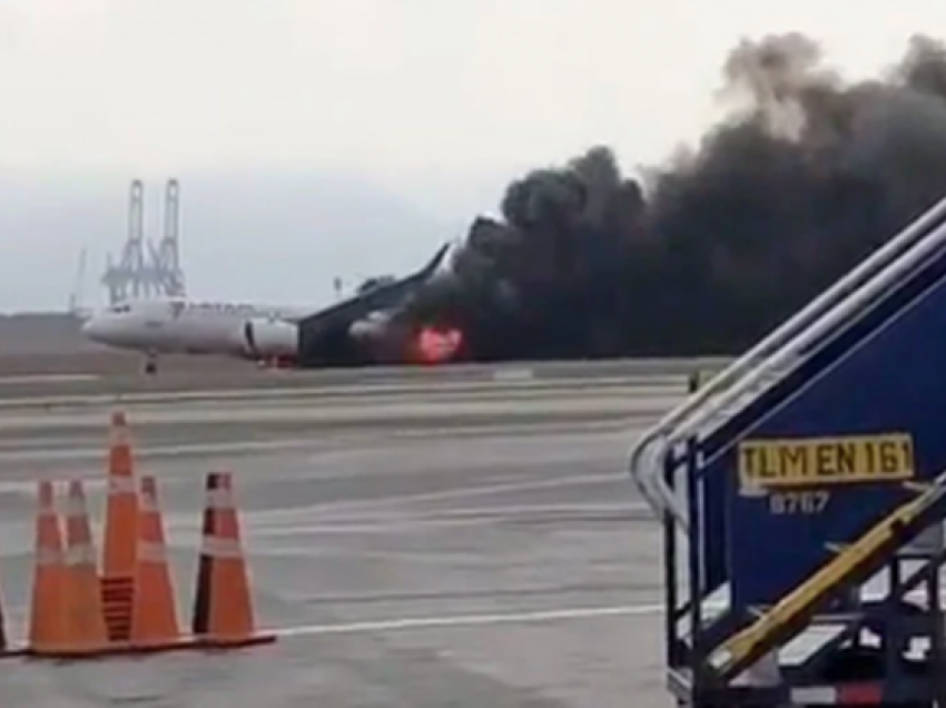 Incident i rëndë/ Aeroplani përplaset me kamionin e zjarrfikësve gjatë ngritjes, raportohet për viktima