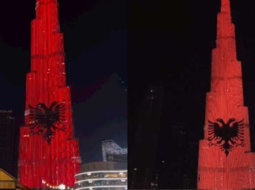 Kulla më e lartë në Dubai, Burj Khalifa ‘vishet’ Kuq e Zi për 28 nëntor