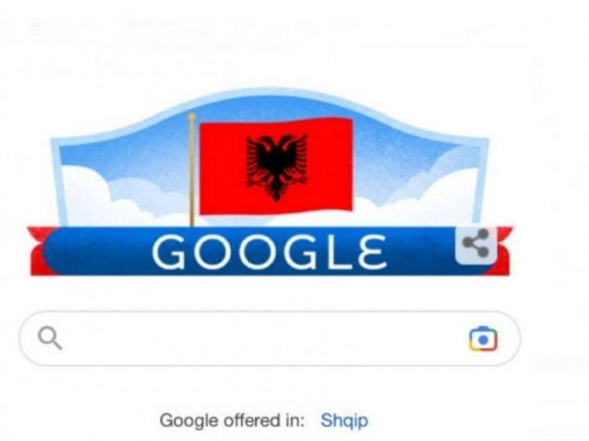 ​Google nderon shqiptarët në 110-vjetorin e pavarësisë së Shqipërisë