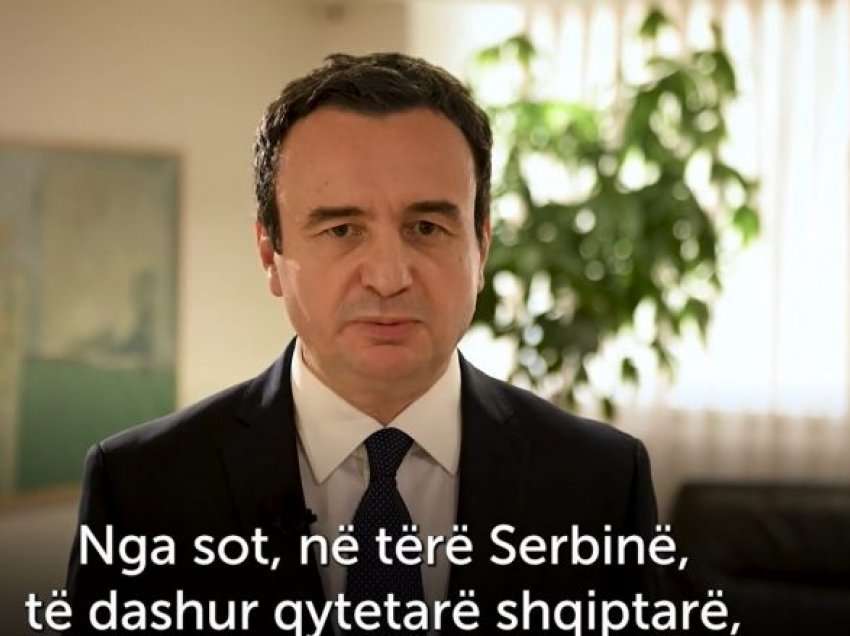 Kryeministri Kurti ka një thirrje për shqiptarët në Serbi: Dëshmoni që jeni aty!