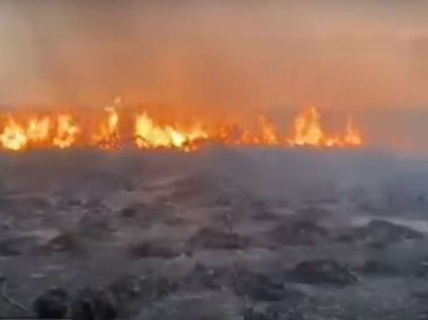 Zjarri del jashtë kontrolli në disa zona të Vlorës