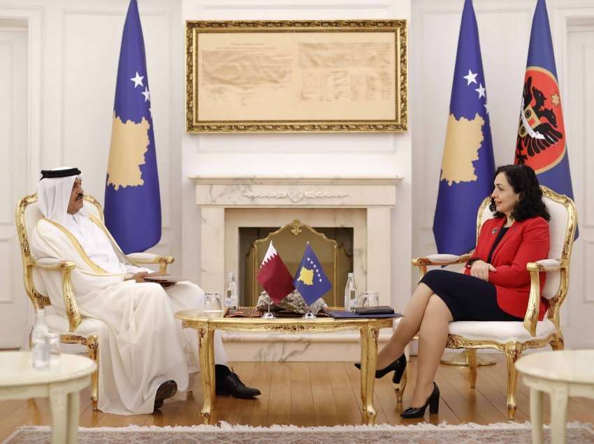 ​Osmani priti në takim ambasadorin e Katarit, Emiri i Katarit së shpejti në Kosovë