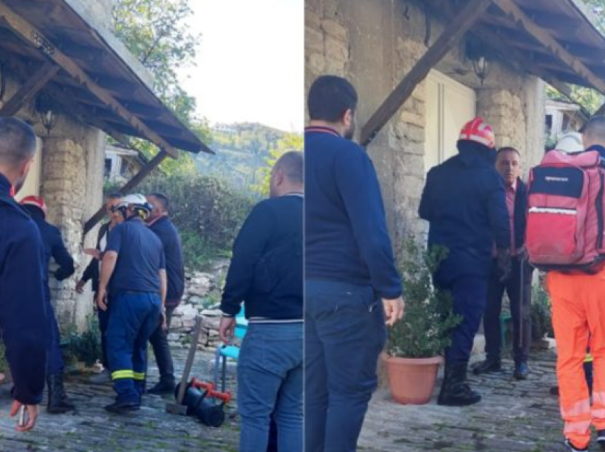 Burri me probleme mendore mbyllet brenda banesës për të mos marrë mjekimin, policia e Gjirokastrës i hyn nga dritarja