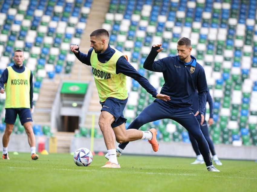 Kosova kryen stërvitjen në Belfast, Amir Rrahmani mungon kundër Irlandës së Veriut 