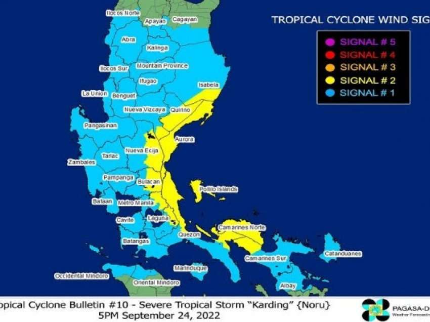 ​Stuhia Noru pritet të godasë pjesën veriore të Filipineve