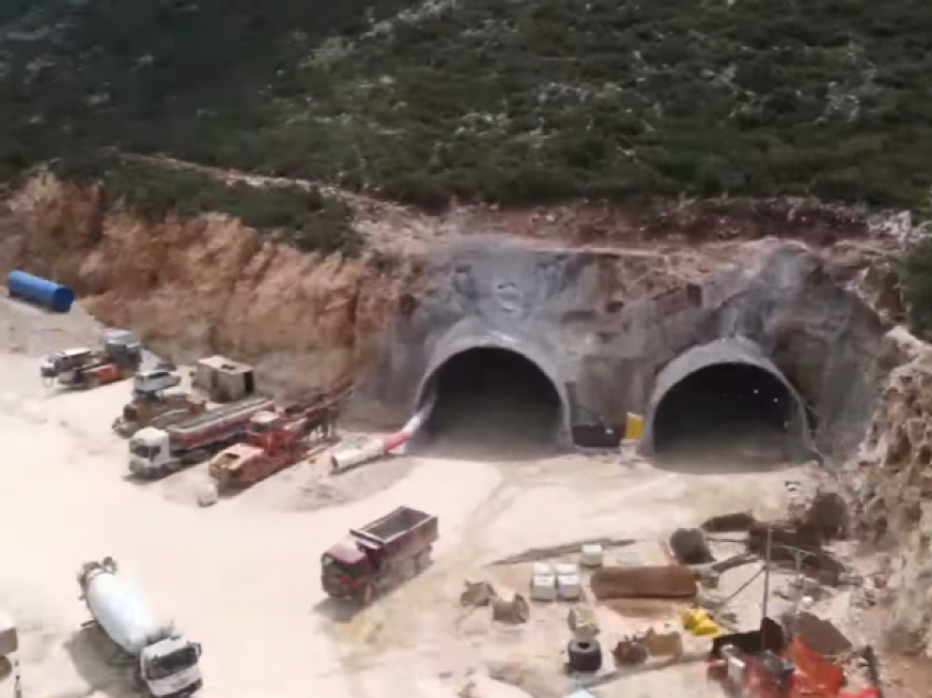 Punimet në Tunelin e Llogarasë hasin në shpella karstike, mbi tre kilometra të hapura