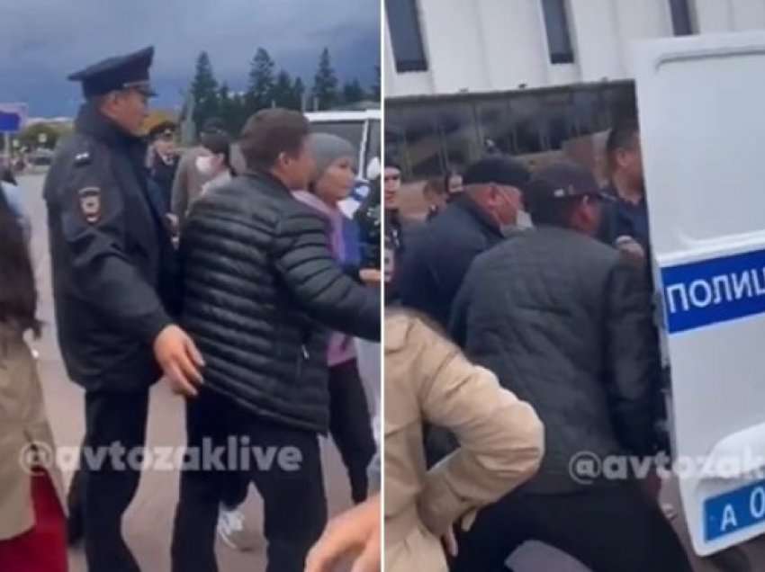 Protesta kundër mobilizimit në Rusi, policia ndërhyn brutalisht ndaj grave