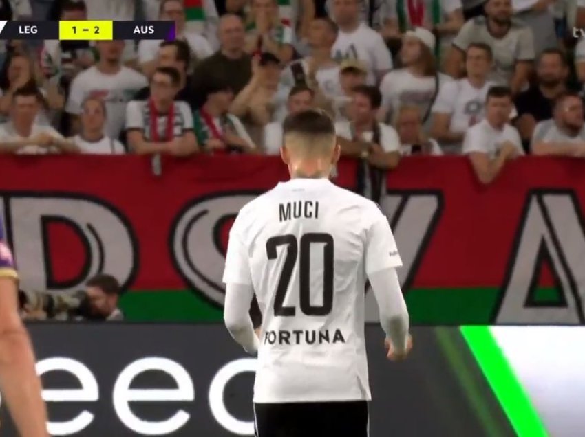Muçi shënon gol fantastik me kokë në garat evropiane