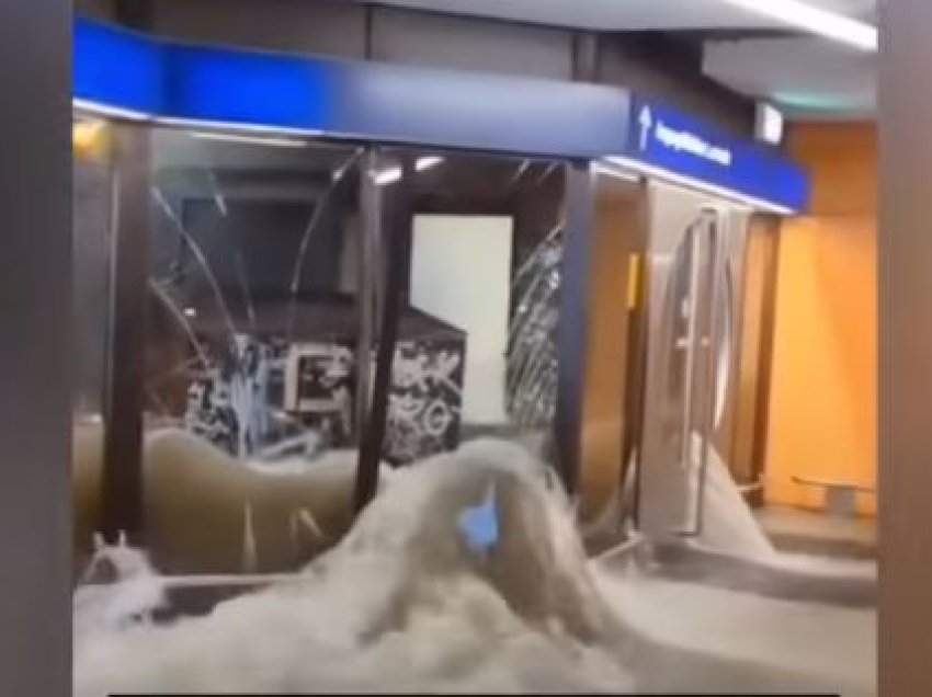 Përmbytje e kaos: Pamje dramatike nga aeroporti i Frankfurtit