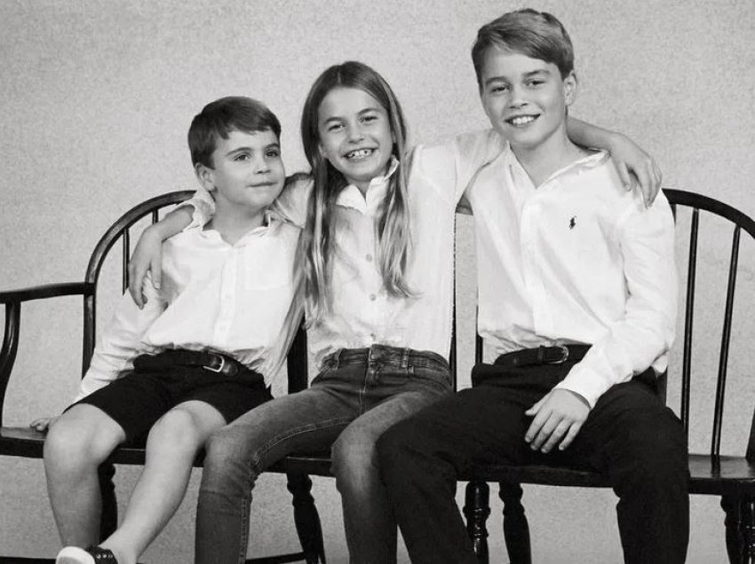 William dhe Kate publikojnë imazhin bardhë e zi të tre fëmijëve të tyre për Krishtlindje