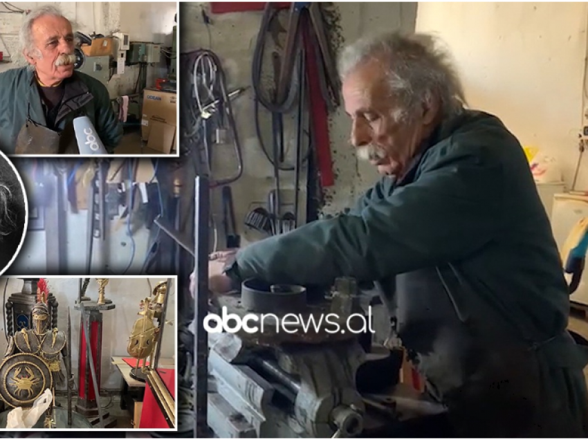 “Albert Ajnshtajni” i Vlorës, 73-vjeçari që ia ka dedikur jetën punës artizanale me hekur