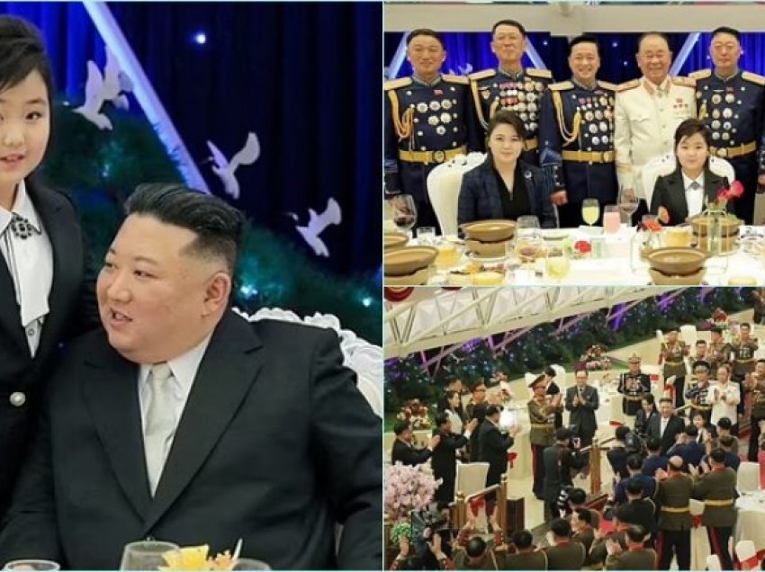 Kim Jong Un merr përsëri vajzën e tij me vete, për të shënuar 75 vjetorin e themelimit të ushtrisë së vendit të tij