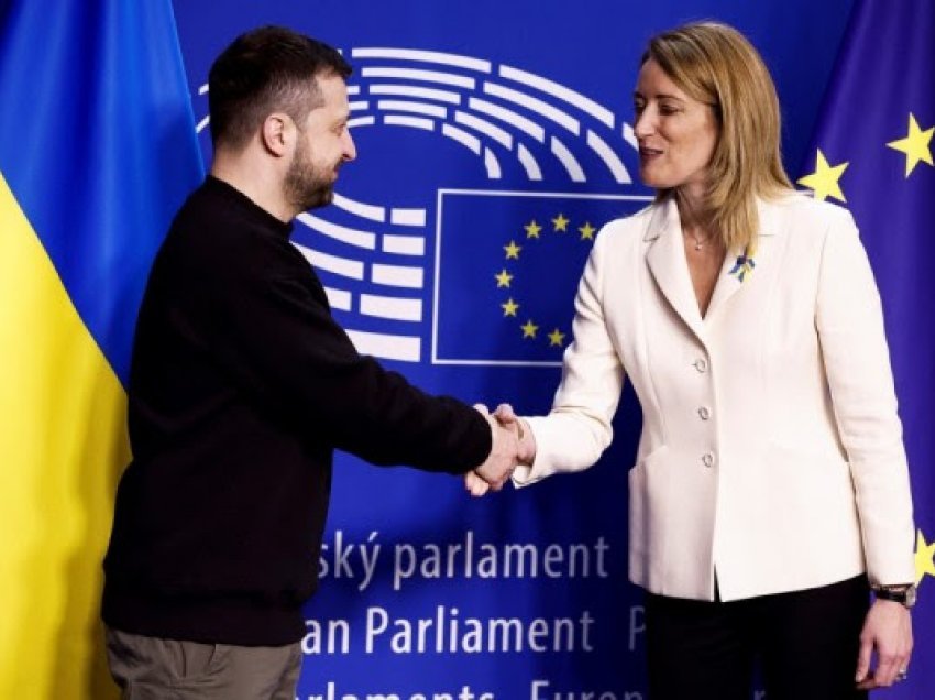 Zelensky mbërrin në Parlamentin Evropian