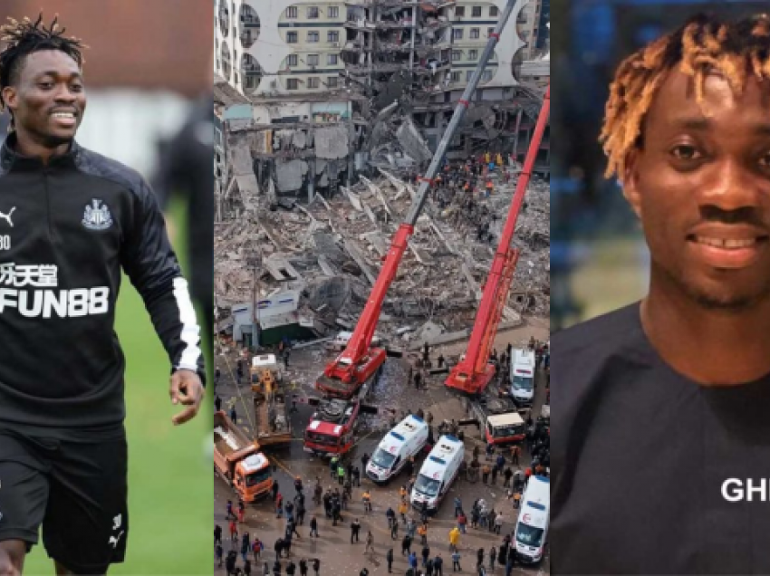 Motra e Christian Atsu flet për gjendjen e futbollistit që gjendet ende nën rrënoja në Turqi