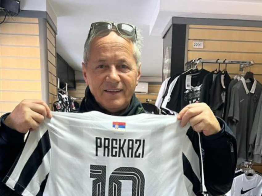 Xhevat Prekazi mezi e shet fanellën e Partizanit të Beogradit, një klub i urryer