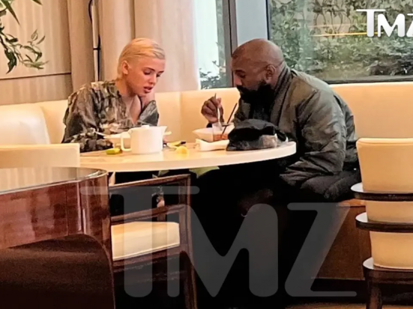 Kanye West ndez thashethemet për lidhje me një bionde misterioze, ndërsa darkonin së bashku në Waldorf Astoria Beverly Hills