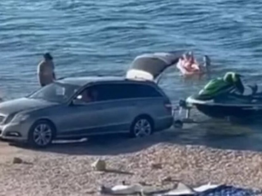 Skena të çuditshme nga Kroacia – hungarezi futet me veturë në plazh