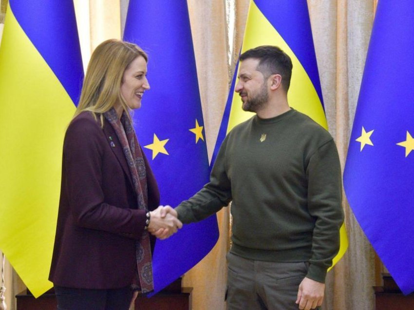 Presidentja e PE-së fton nisjen e negociatave për anëtarësimin e Ukrainës sivjet