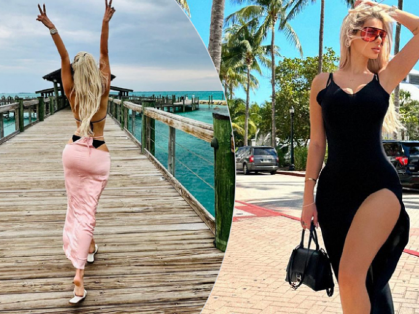 Pozë me bikini nga Miami, Luana Vjollca mahnit sërish me dukjen