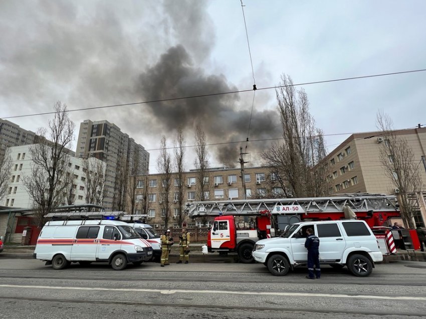 Zjarr në ndërtesën e patrullës kufitare të FSB në Rusi