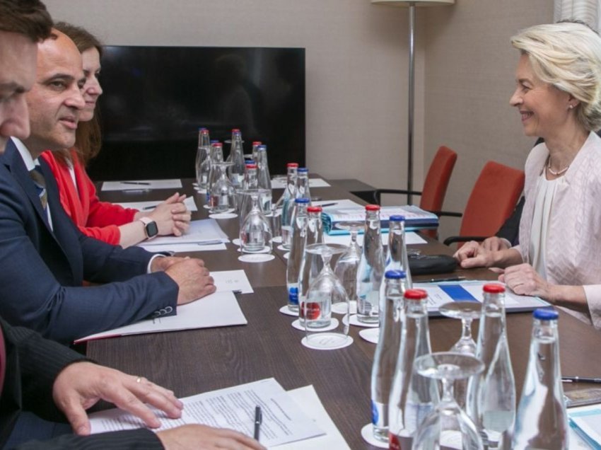 Kovaçevski-Von der Leyen: BE-ja ofron mbështetje të fortë për arritjen e një konsensusi për ndryshimet kushtetuese