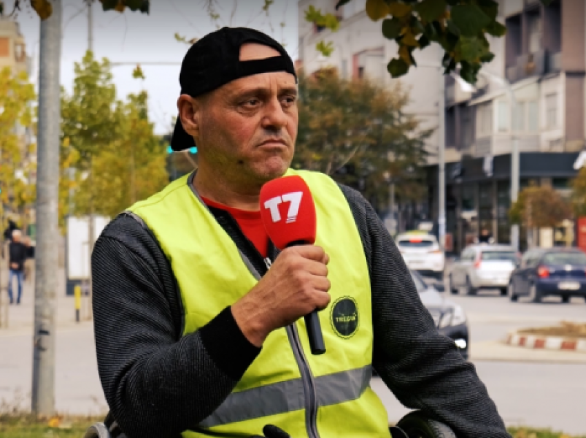 Rrëfimi inspirues i 53-vjeçarit në karrocë që pastron rrugët e Gjilanit