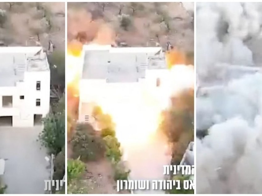 Izraelitët e mbushin me eksplozivë shtëpinë e liderit të Hamasit në Bregun Perëndimor, e demolojnë për pak sekonda