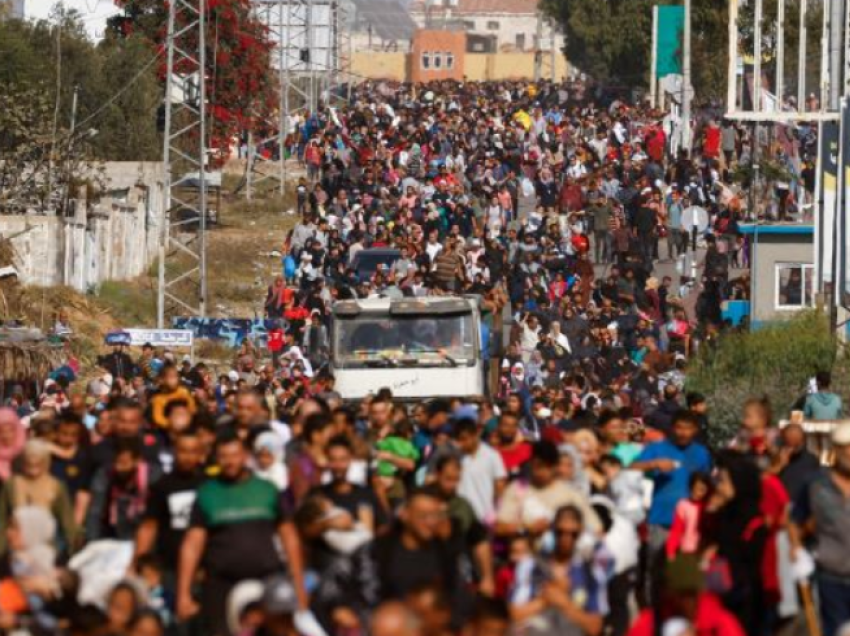 OKB: Rreth 200,000 njerëz kanë ikur nga veriu i Gazës që nga 5 Nëntori