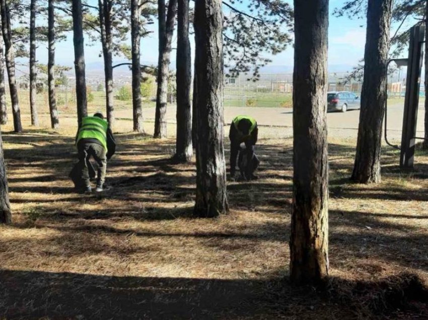 Hedhja e mbeturinave në parkun “Te Pishat” në Sllatinë – paralajmërohen gjoba për qytetarët