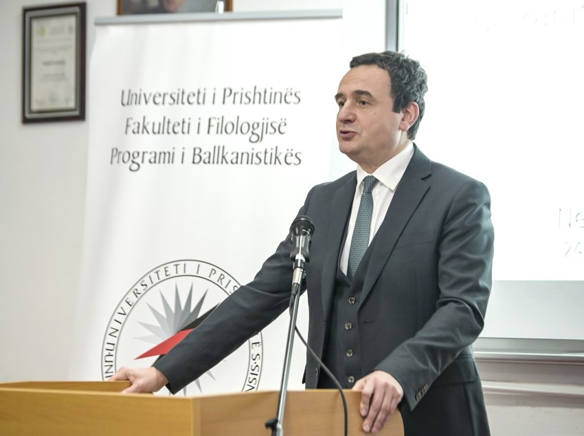 Kryeministri Kurti mori pjesë në eventin e organizuar në kuadër të Programit të Ballkanistikës