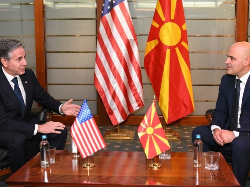 Blinken: SHBA do të mbështesë Maqedoninë e Veriut në hapat e saj të ardhshëm për anëtarësim në BE