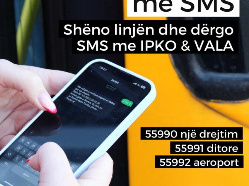 Sahatçiu: Prej sot, bileta e autobusit në Trafikun Urban mund të blihet përmes SMS