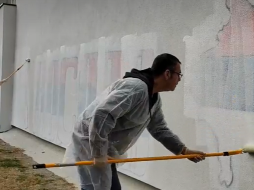 Eskalojnë serbët, paraqesin grafit të ri “Kur ushtria të kthehet në Kosovë” 