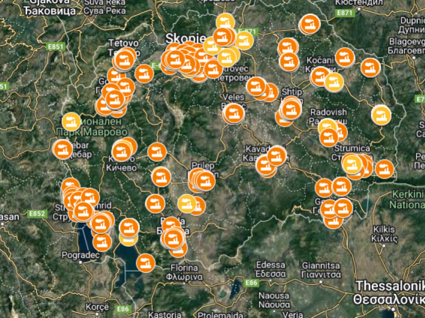 Maqedonia e Veriut ka rreth 700 objekte që e ndotin ajrin