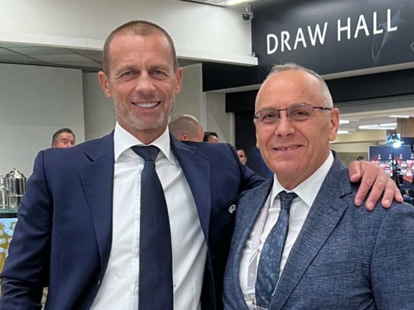 Ademi takohet me presidentin e UEFA-s, Aleksandër Çeferin 