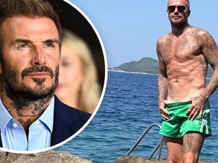 David Beckham tregon fizikun e tonifikuar pa bluzë nga pushimet e radhës në Kroaci