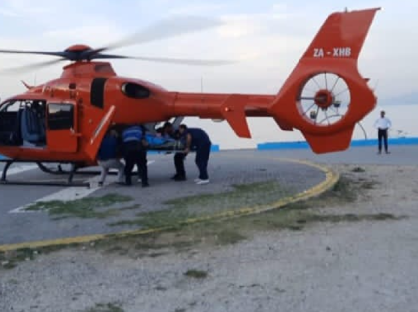 Aksidenti në aksin Pogradec-Lin, turistja italiane niset me helikopter drejt Tiranës