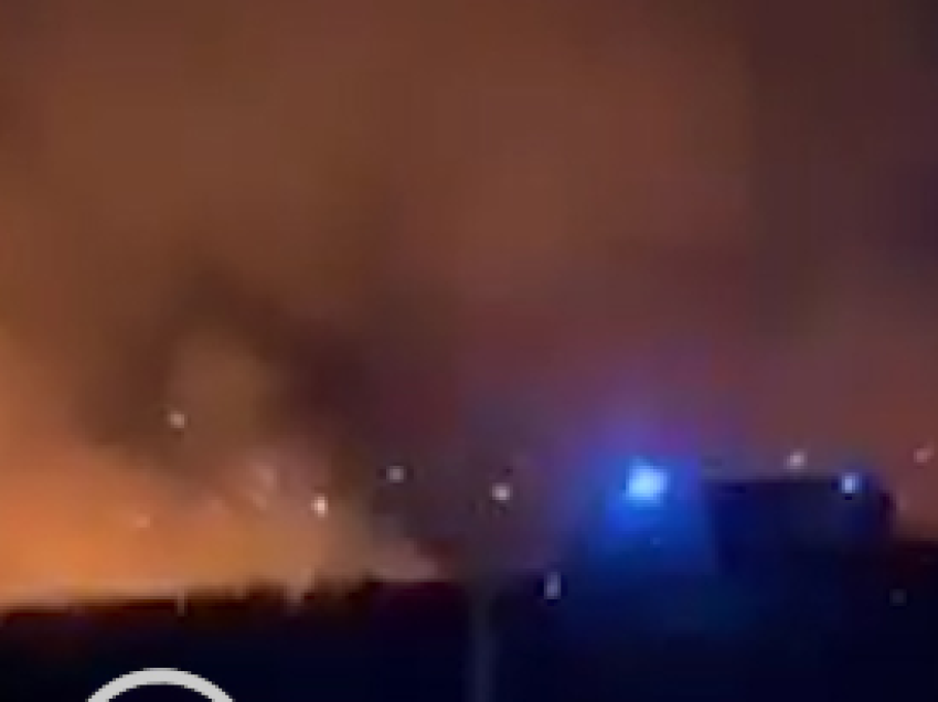 Zjarr në afërsi të Aeroportit Ndërkombëtar të Prishtinës 