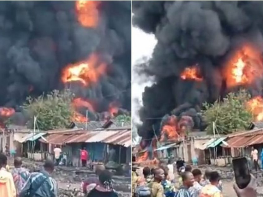 Të paktën 35 të vdekur, pamje të një zjarri masiv që shpërtheu në një depo të paligjshme karburantesh në Benin të Afrikës
