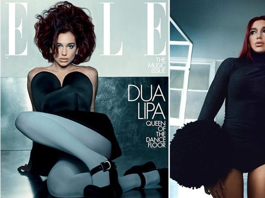 “Mbretëresha e pistës së vallëzimit” – Dua Lipa zbukuron kopertinën e revistës “Elle” në Amerikë