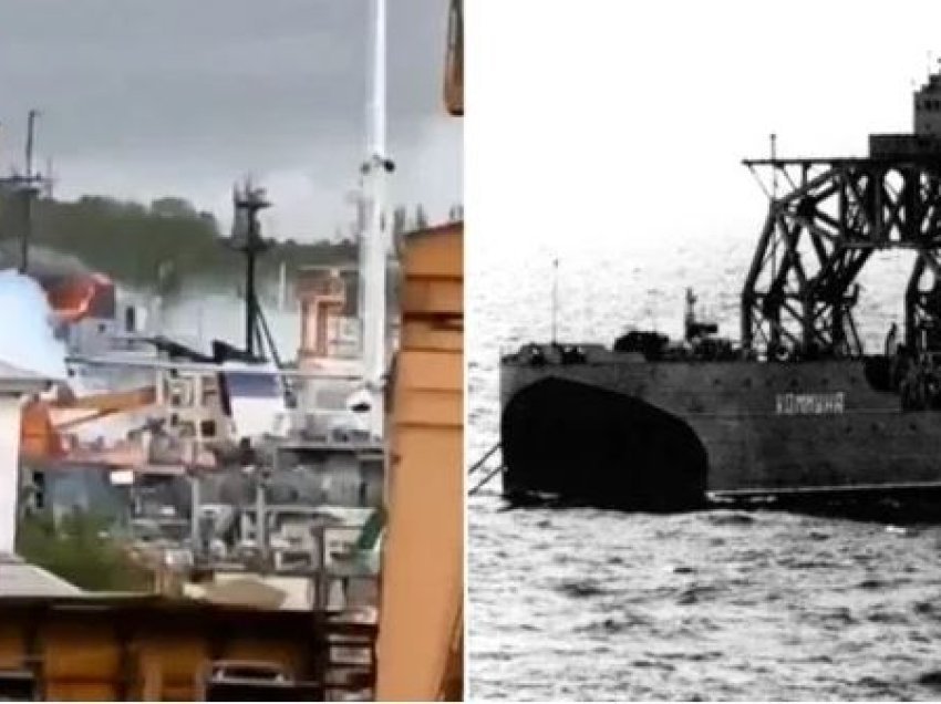 I mbijetoi dy luftërave botërore, Ukraina godet me raketa anijen me të vjetër detare të Putinit