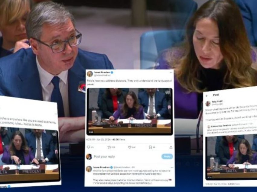 Ia rrahu tavolinën Vuçiqit në OKB - reagime të shumta në mbështetje të përfaqësueses së Maltës: Kështu u drejtohemi diktatorëve!