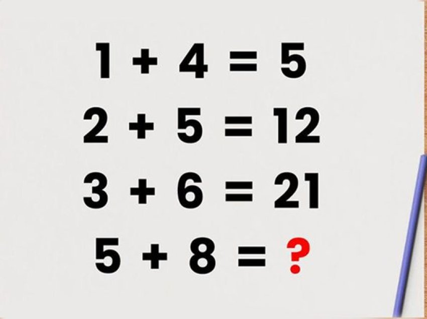 Një enigmë matematikore me dy zgjidhje? Provoni të arrini përgjigjen përfundimtare