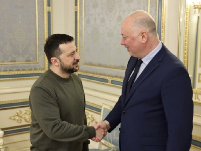 Kryetari i Asamblesë Kombëtare Zhelyazkov takohet me presidentin ukrainas Zelensky