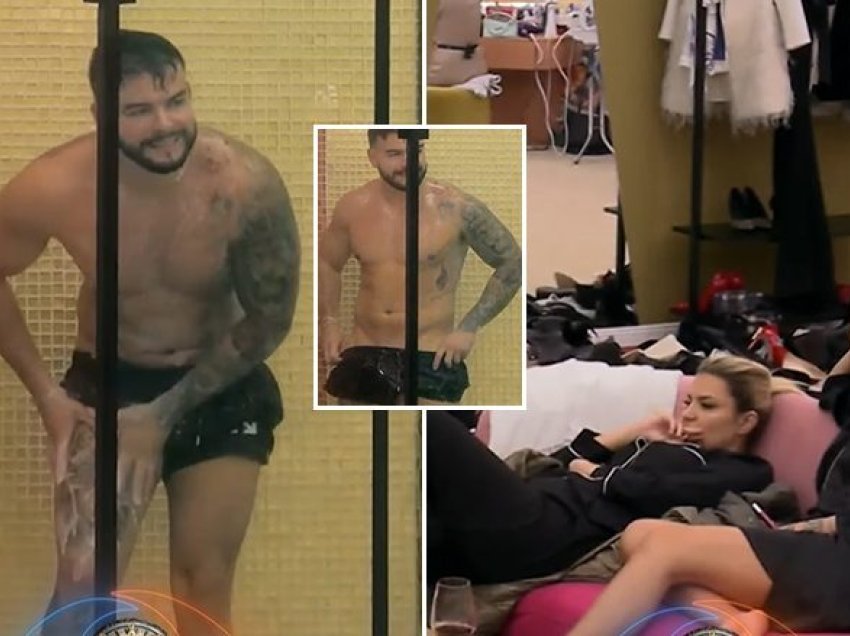 Fationi provokon vajzat e shtëpisë, për pak zbulon pjesën intime gjatë bërjes së dushit në Big Brother VIP Albania